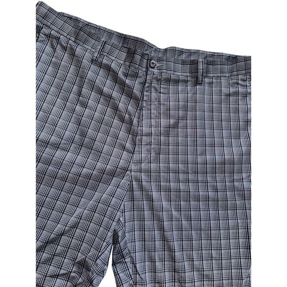 Grand Slam Men's Performance Flat Front Gray Black Check Golf‎ Shorts 42 - Picture 4 of 9